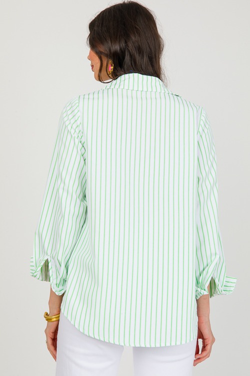 Smith Stripe Shirt, White/Green - 0322-54.jpg
