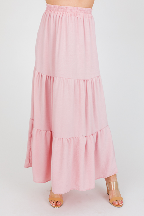Lorna Maxi Skirt, Dusty Pink