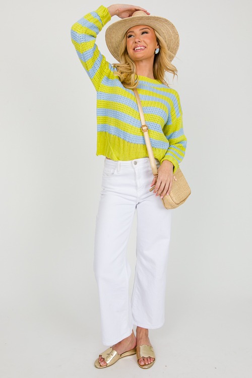 Martha Stripe Sweater, Lime/Blue - 0322-9h.jpg