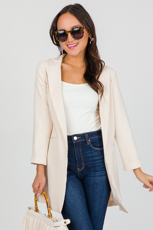 Deidra Blazer, Beige