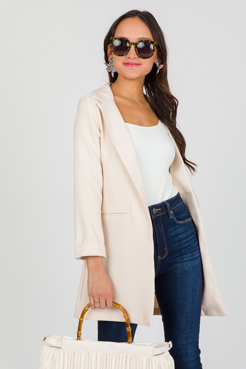 Deidra Blazer, Beige