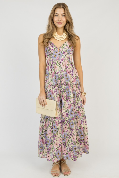 Darby Floral Maxi, Soft Lilac