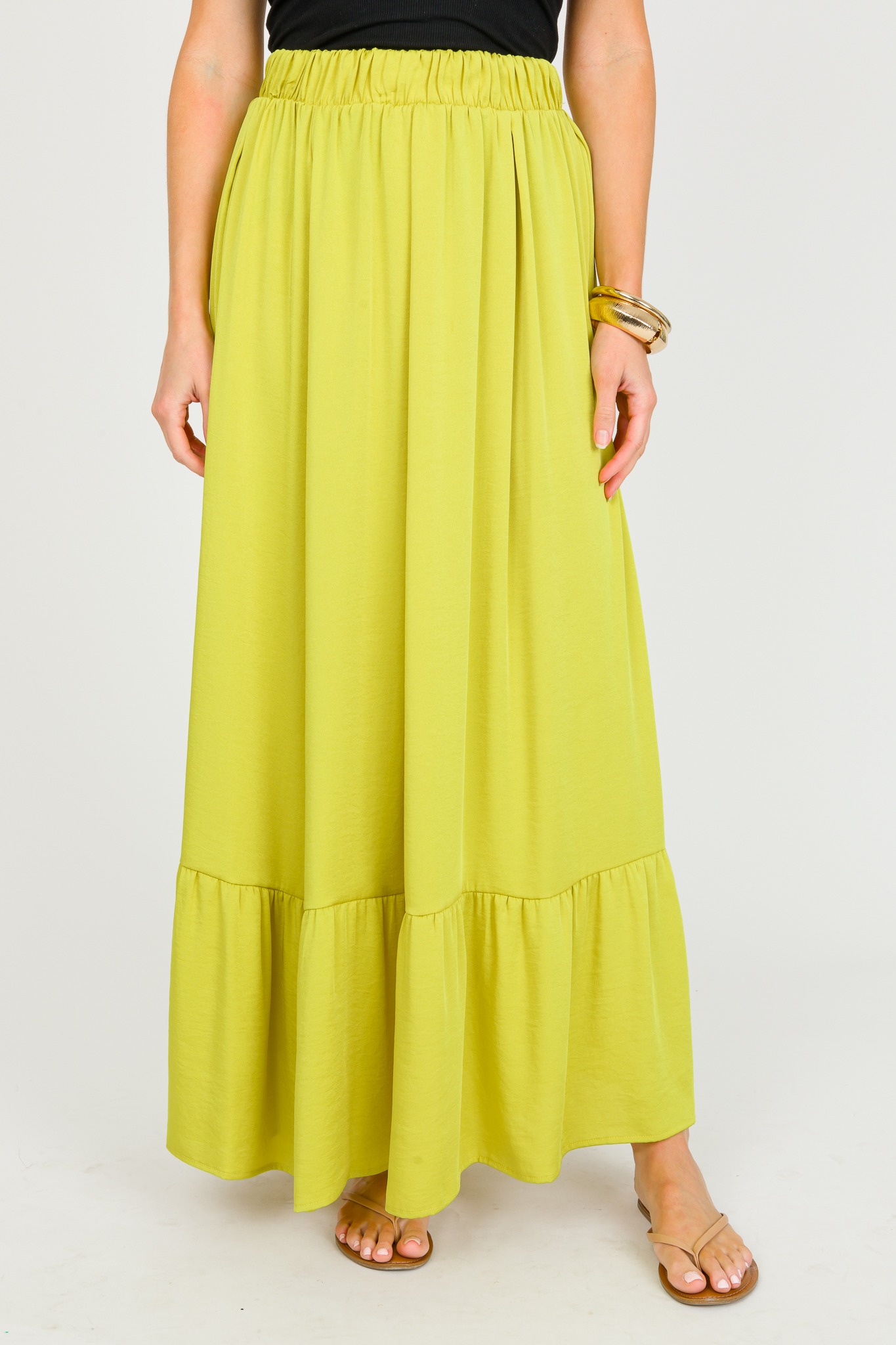 Silk Tiered Skirt, Chartreuse - 0326-124p.jpg