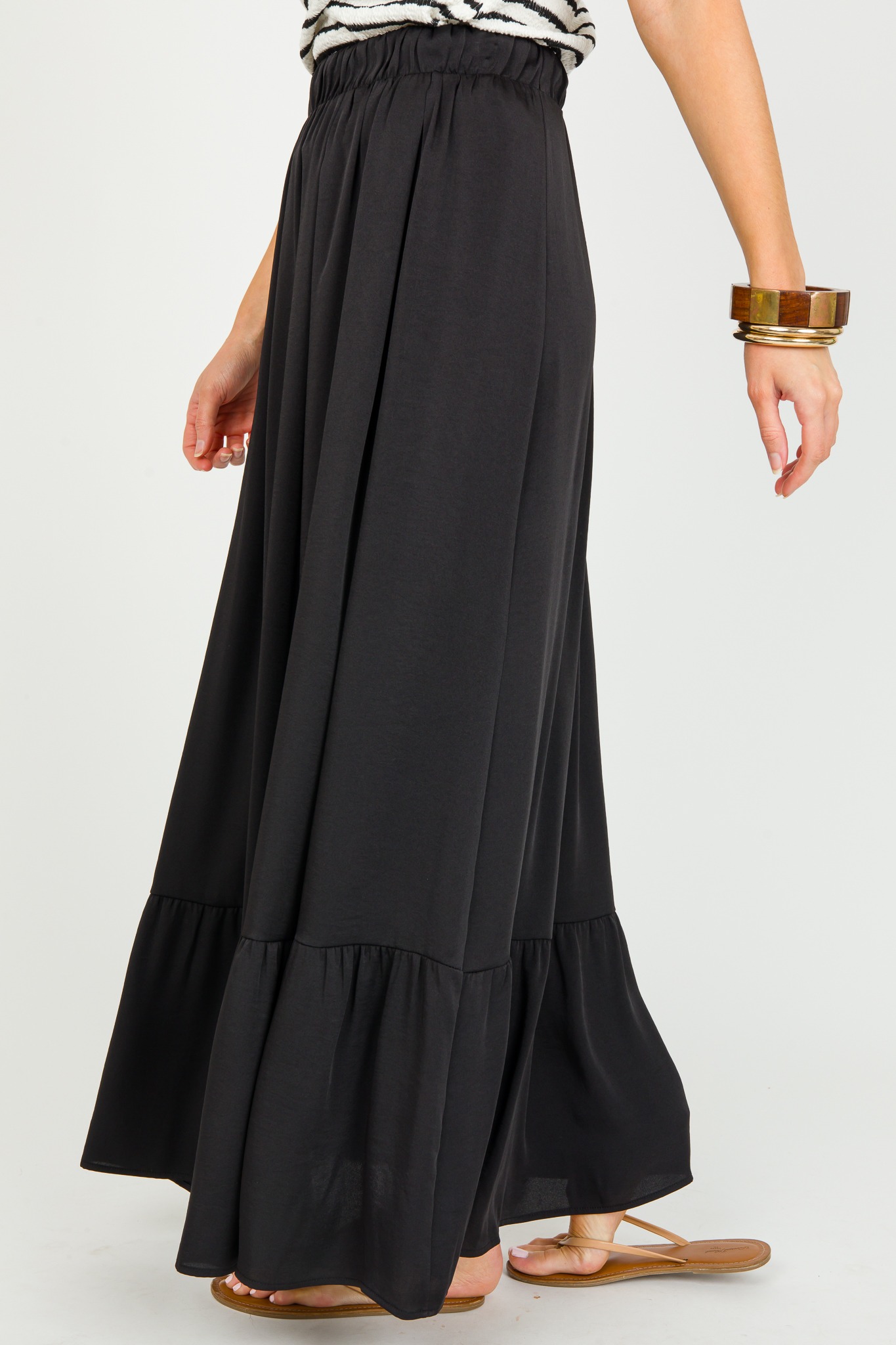 Silk Tiered Skirt, Black - 0326-98p.jpg