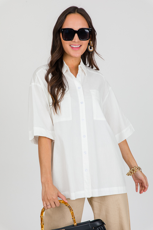 Short Sleeve Shirt, Off White