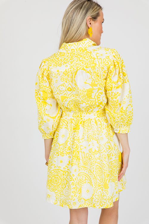 Sunny Side Dress, Yellow