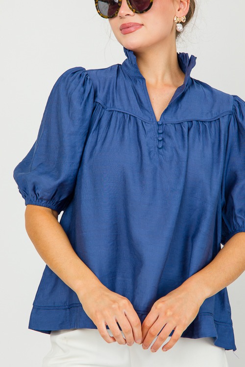 The Sophie Shirt, Denim Blue