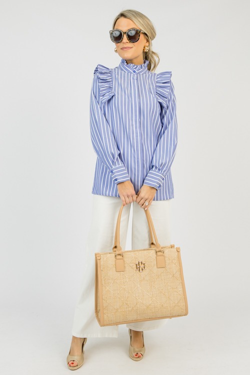 Ruffled Stripe Button Down Shirt - 0331-115.jpg