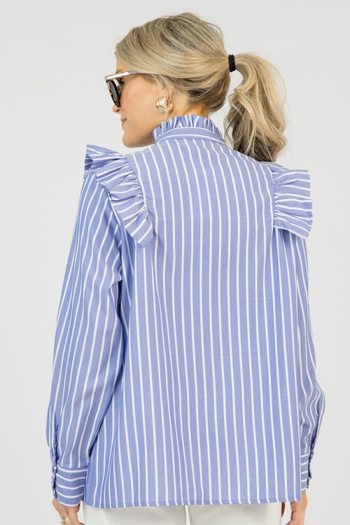 Ruffled Stripe Button Down Shirt - 0331-122.jpg
