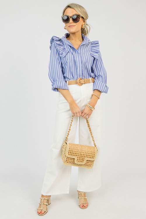 Ruffled Stripe Button Down Shirt - 0331-135.jpg