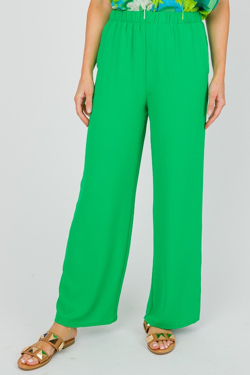 Anise Pull-On Pants, Kelly Green