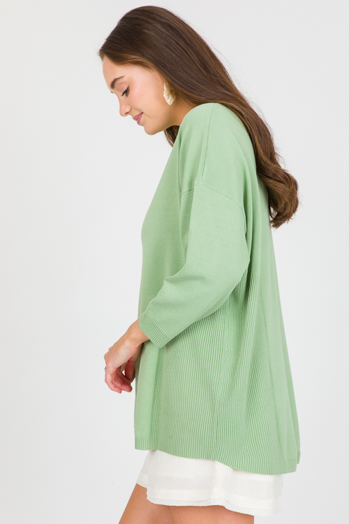Fiona Tunic Sweater, Sage