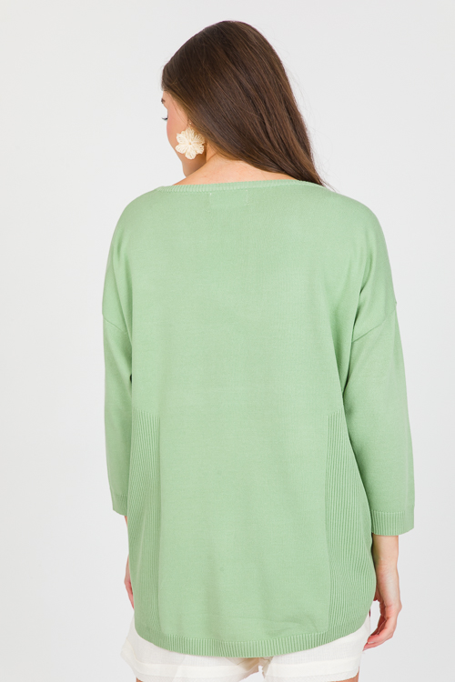 Fiona Tunic Sweater, Sage