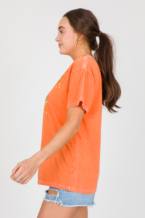 Tiger Graphic Tee, Orange