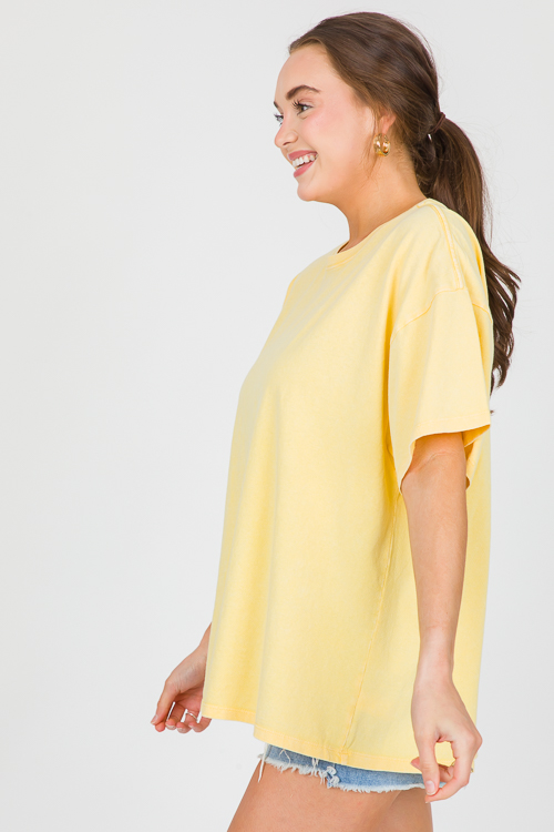 Hailey Tee, Honey - New Arrivals - The Blue Door Boutique