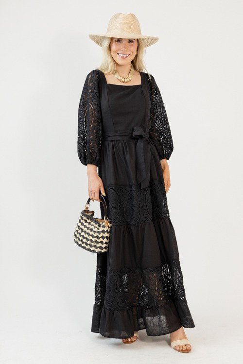 chinese dress ladies Delicate Lace-Panel Button-Up Flare Mini Dress Medium / Black