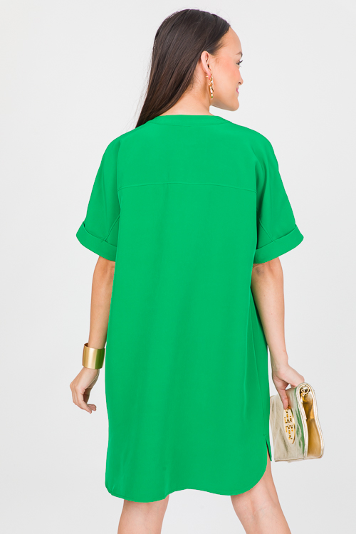Top Notch Dress, Kelly Green New Arrivals The Blue Door Boutique