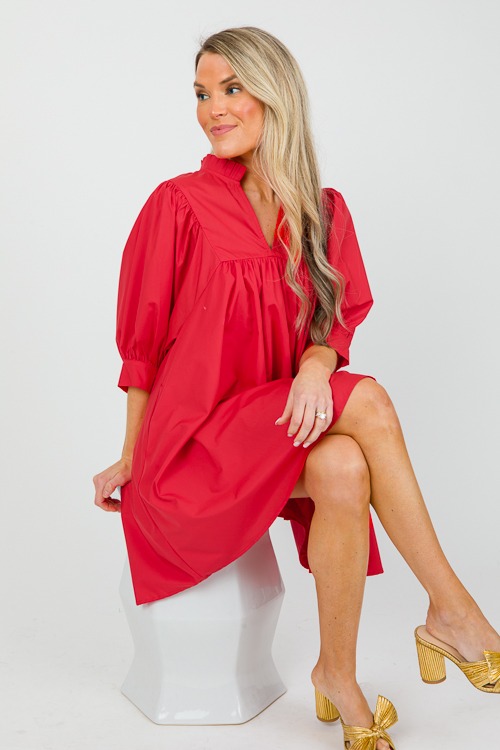Cassidy Dress, Red