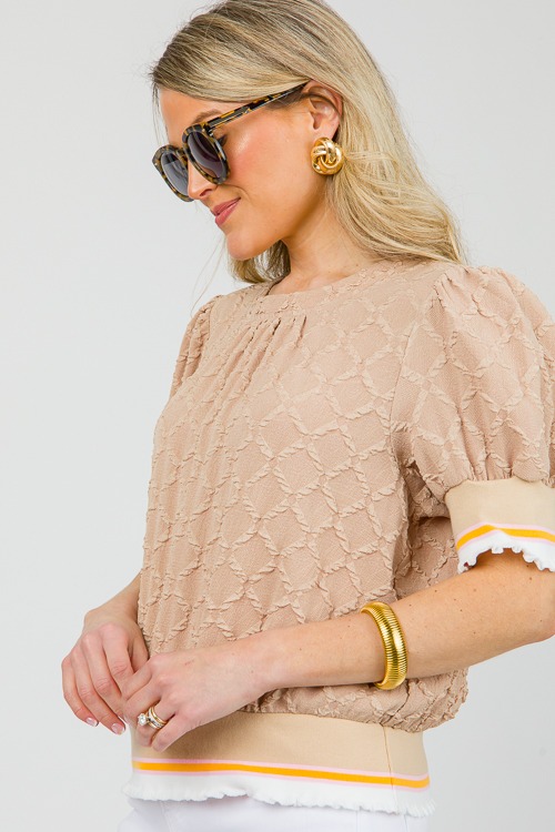 Stripe Trim Texture Top, Taupe - 0412-65.jpg