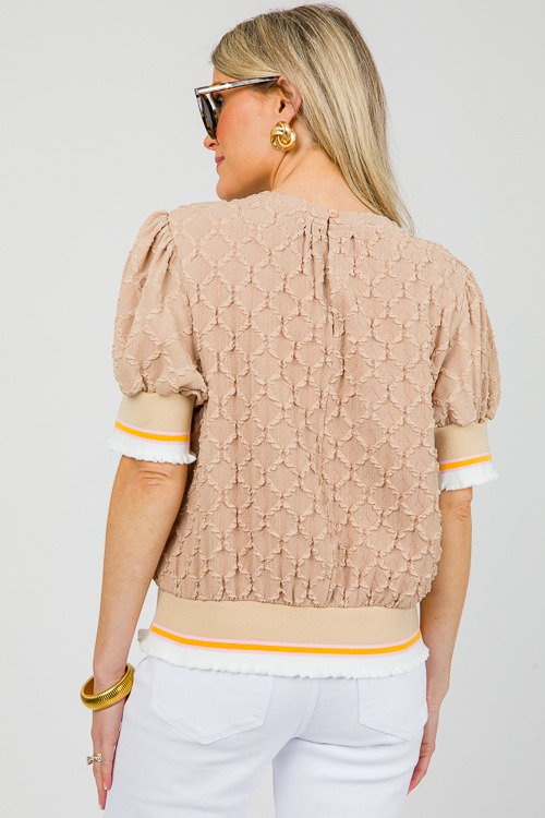 Stripe Trim Texture Top, Taupe - 0412-66.jpg