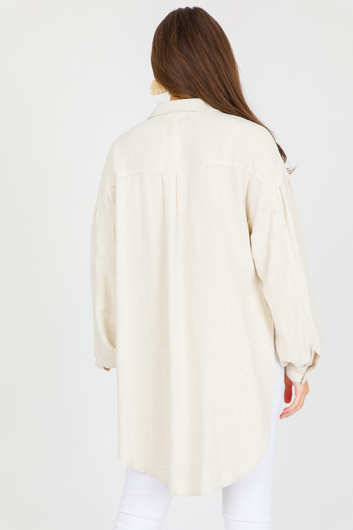 Long Beach Linen Shirt, Linen