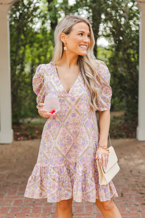 Floral Puff Sleeve Dress