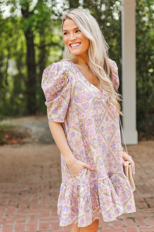 Floral Puff Sleeve Dress