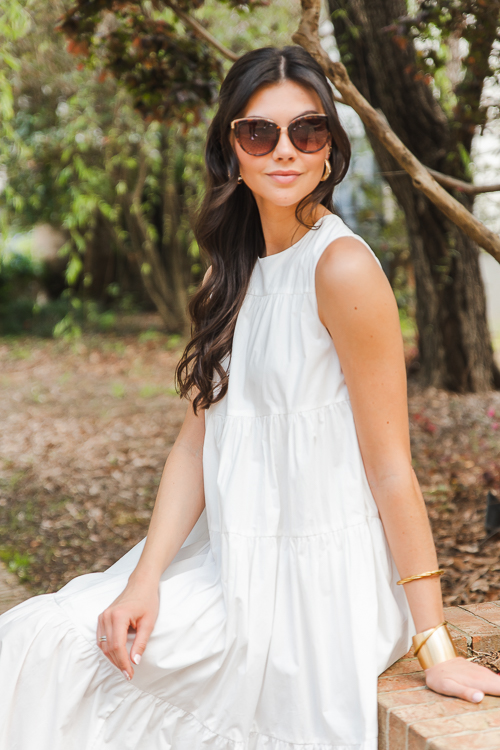 Christy Tiered Midi, Off White