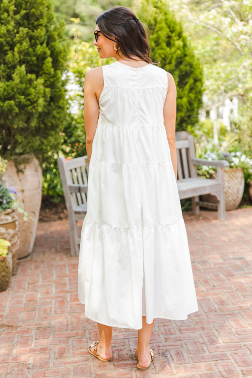 Christy Tiered Midi, Off White