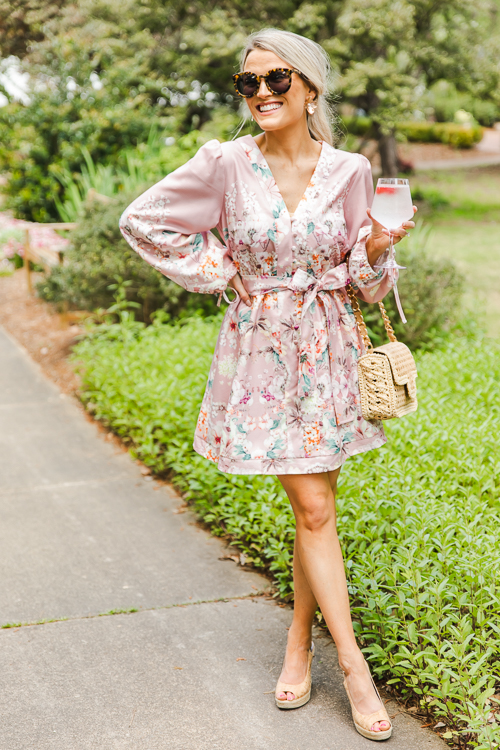 Blossom Belted Dress, Pink
