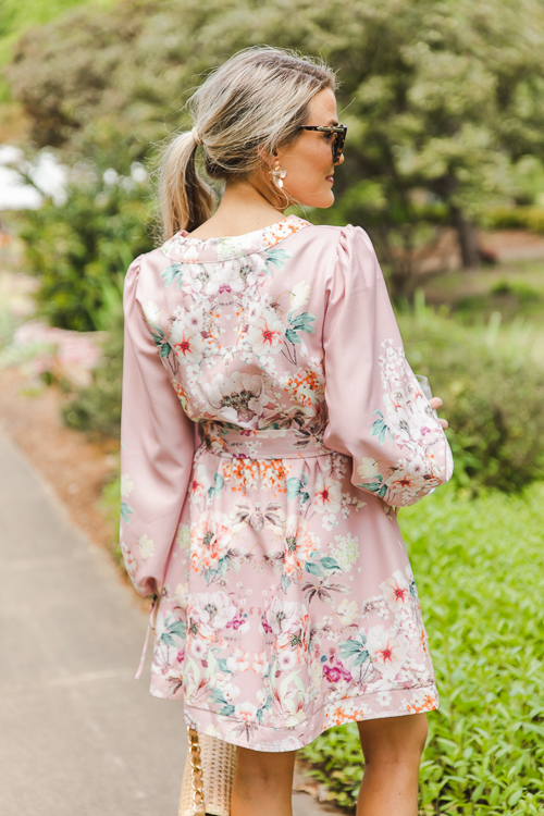 Blossom Belted Dress, Pink