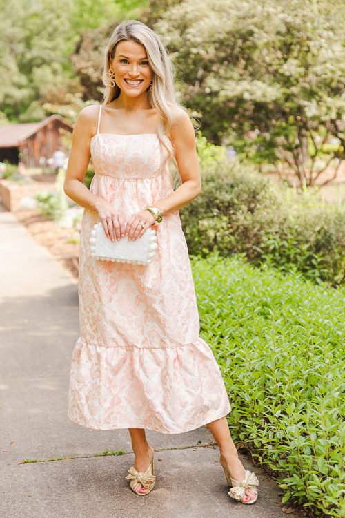 Gorgeous Jacquard Midi, Pink