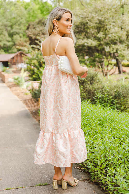 Gorgeous Jacquard Midi, Pink