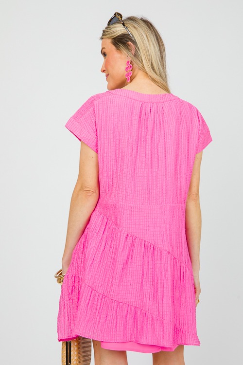 Textured Tiers Dress, Hot Pink - 0415-71.jpg