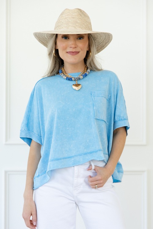 Raw Edge Pocket Tee, Aqua Blue - 0416-60h.jpg