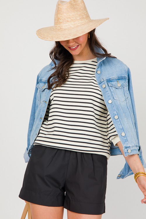 Stripe Pullover Top, Black/Natural - 0416-88.jpg