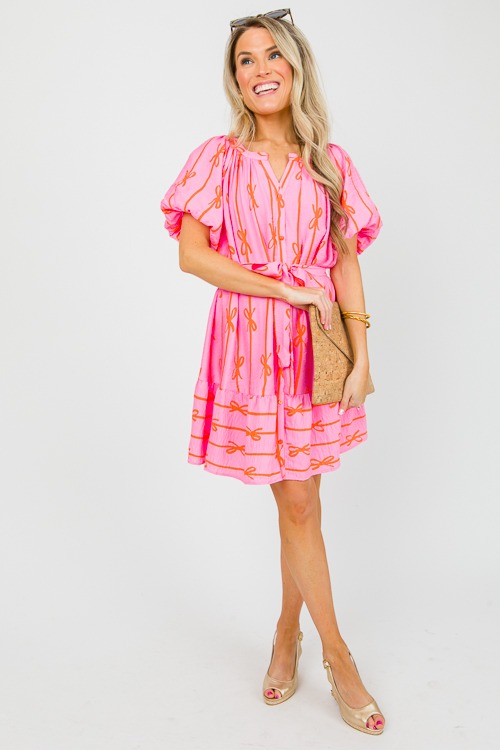 Bow Stripe Dress, Bubble Pink - 0417-102h.jpg