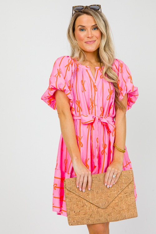 Bow Stripe Dress, Bubble Pink - 0417-103.jpg