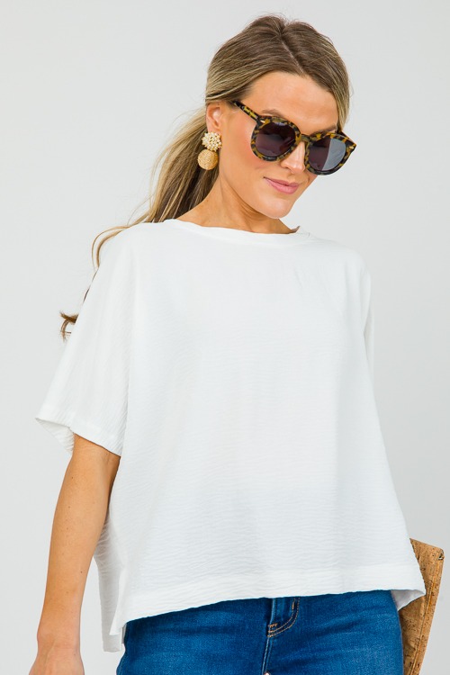 Morgan Relaxed Blouse, Off White