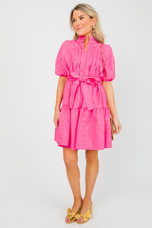 Floral Texture Dress, Hot Pink - 0417-75.jpg