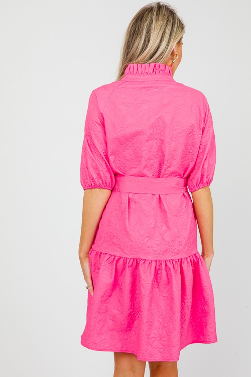 Floral Texture Dress, Hot Pink - 0417-78.jpg