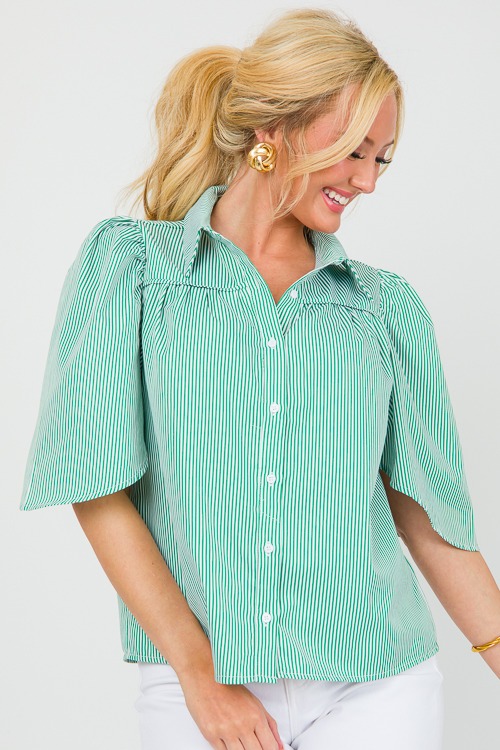Martha Stripe Shirt, Kelly Gree - 0417-91.jpg