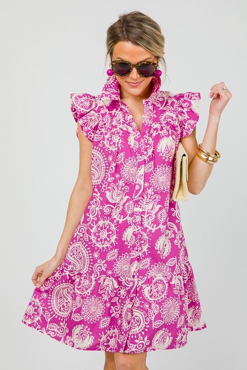 Gwen Floral Mix Dress, Pink - 0418-104.jpg