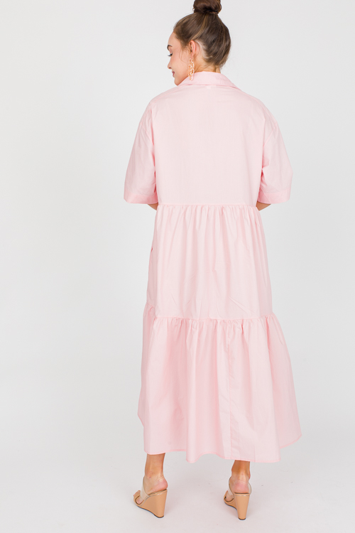 Mandy Shirt Dress, Baby Pink