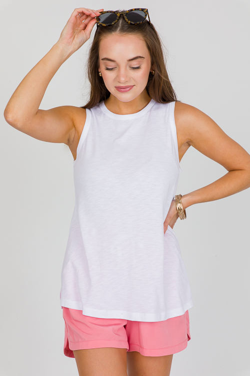 Basic Slub Tank, White