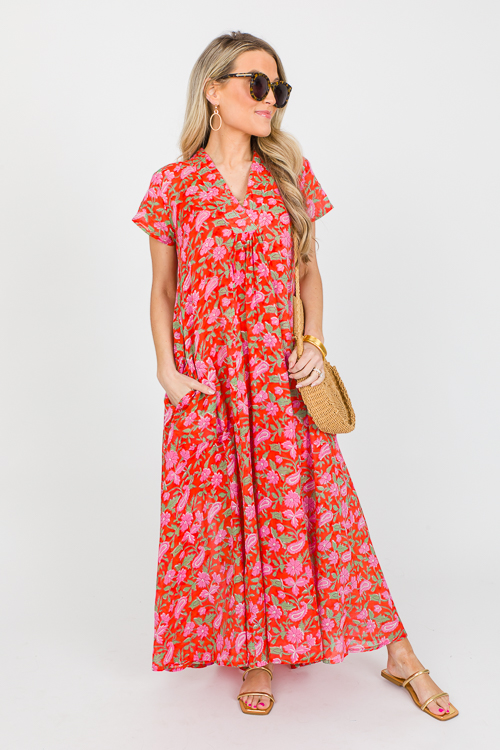 Mimi Maxi Coral New Arrivals The Blue Door Boutique