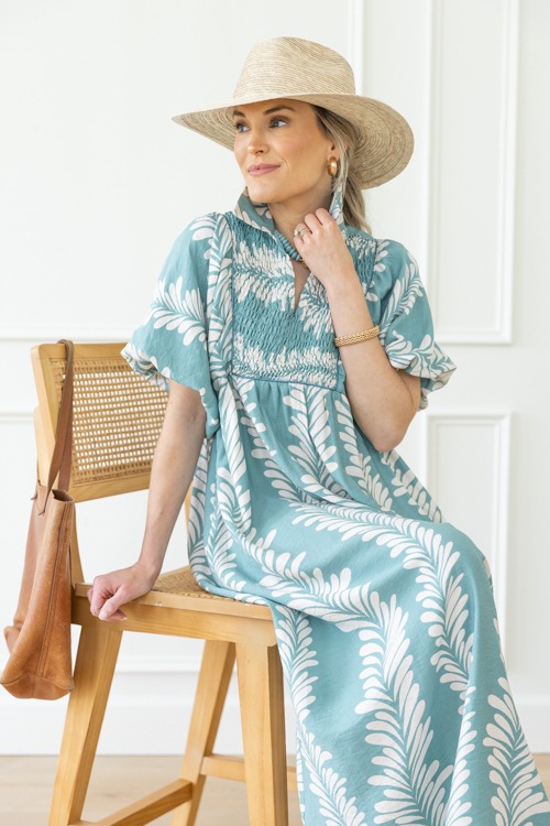 Monica Midi, Dusty Mint/Cream