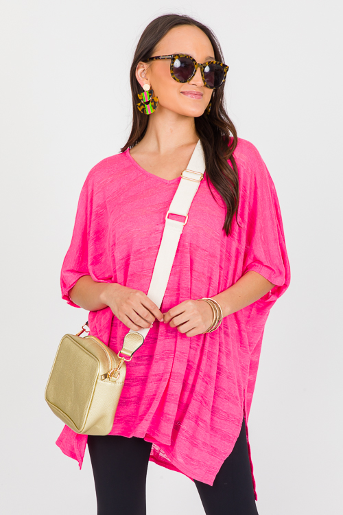 Beachy Tunic, Neon Pink