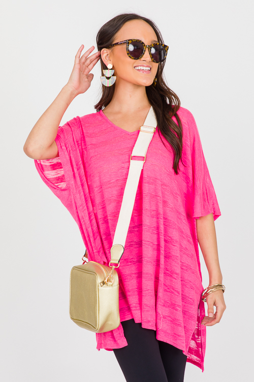 Beachy Tunic, Neon Pink