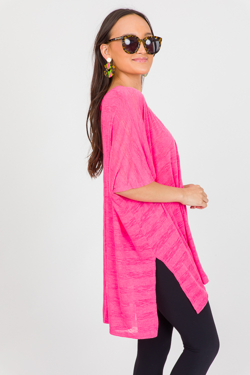 Beachy Tunic, Neon Pink